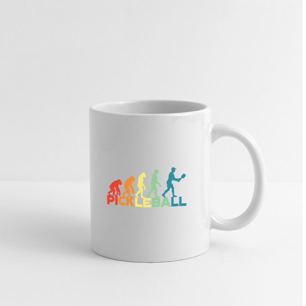 Pickleball Evolution Coffee Mug Color: white