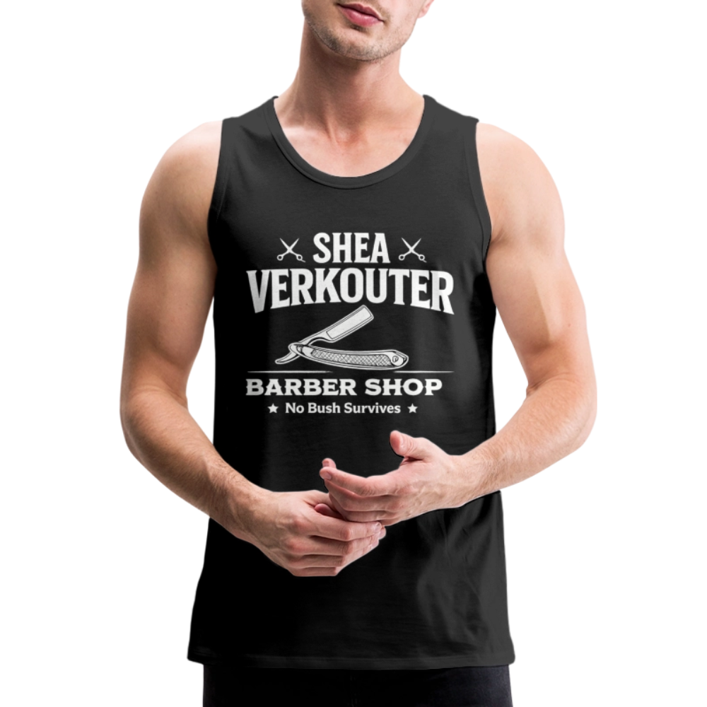 Shea Verkouter Barber Shop Funny Tank Top Color: Black
