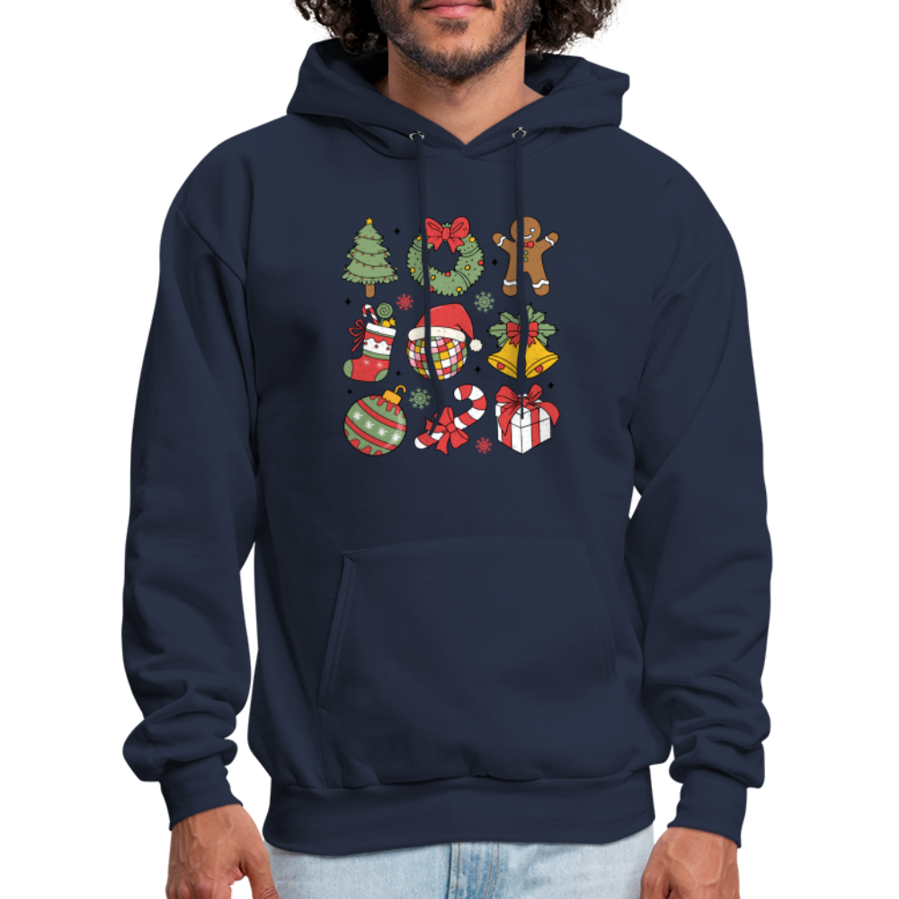 Christmas Holiday Season Hoodie - navy