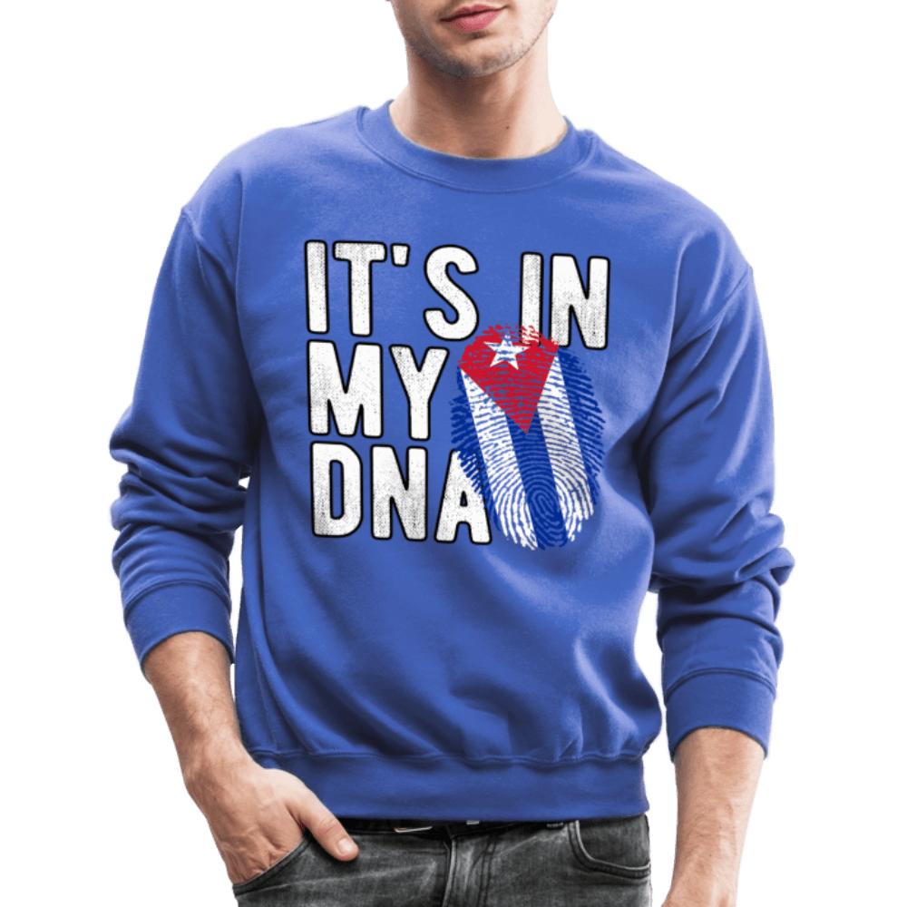 Cuban DNA Sweatshirt – Fingerprint Flag Design Color: black