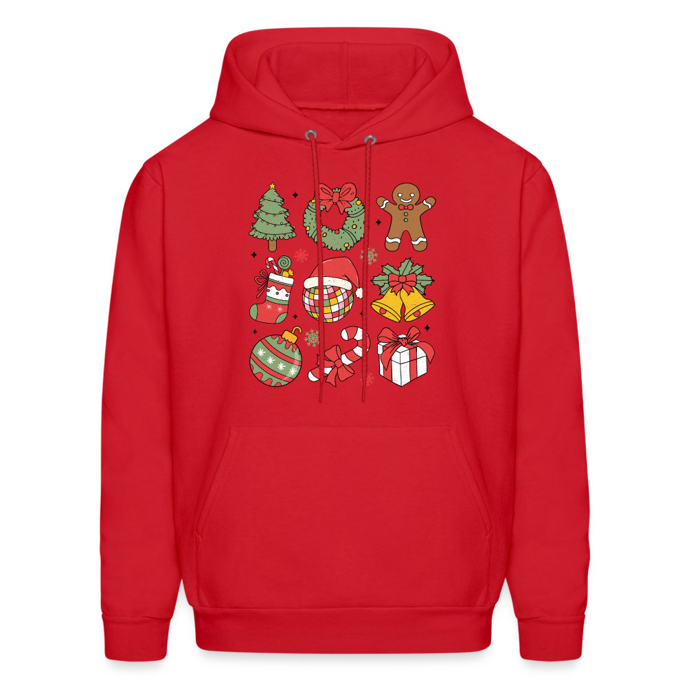 Christmas Holiday Season Hoodie - red