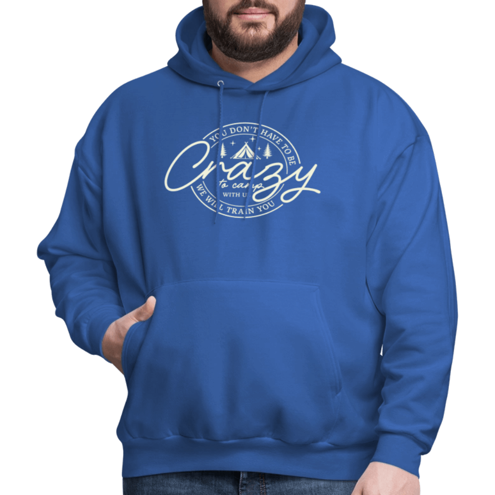 Crazy Camping Hoodie Color: forest green