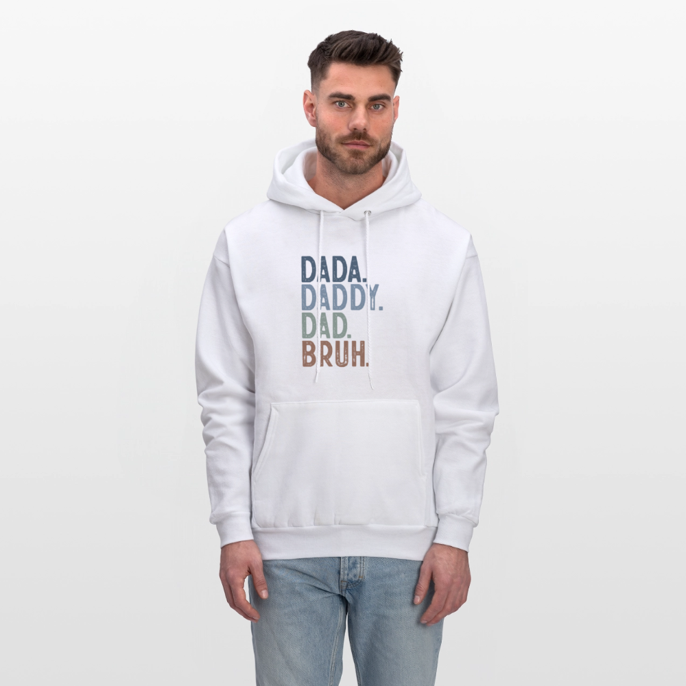 Dada Daddy Dad Bruh Hoodie Color: heather gray