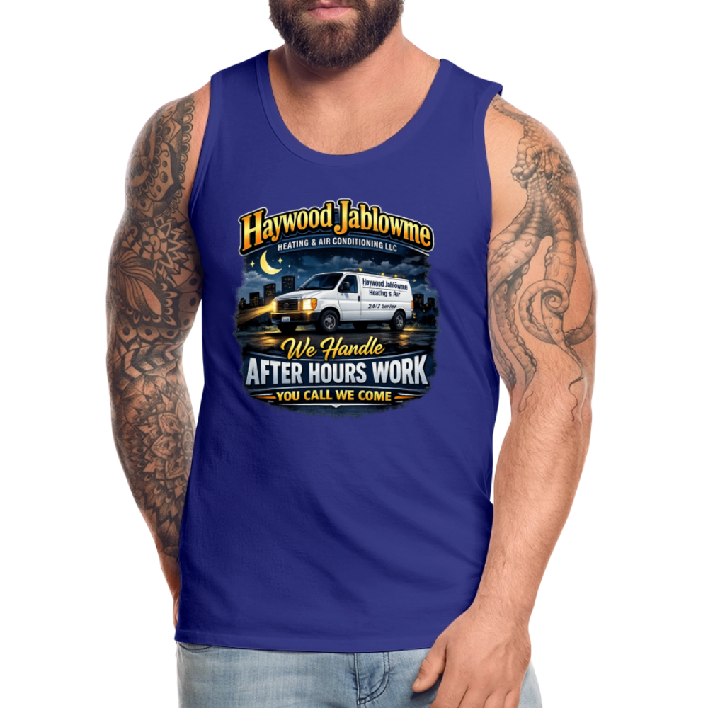 Haywood Jablowme Funny HVAC Tank Top Color: Black