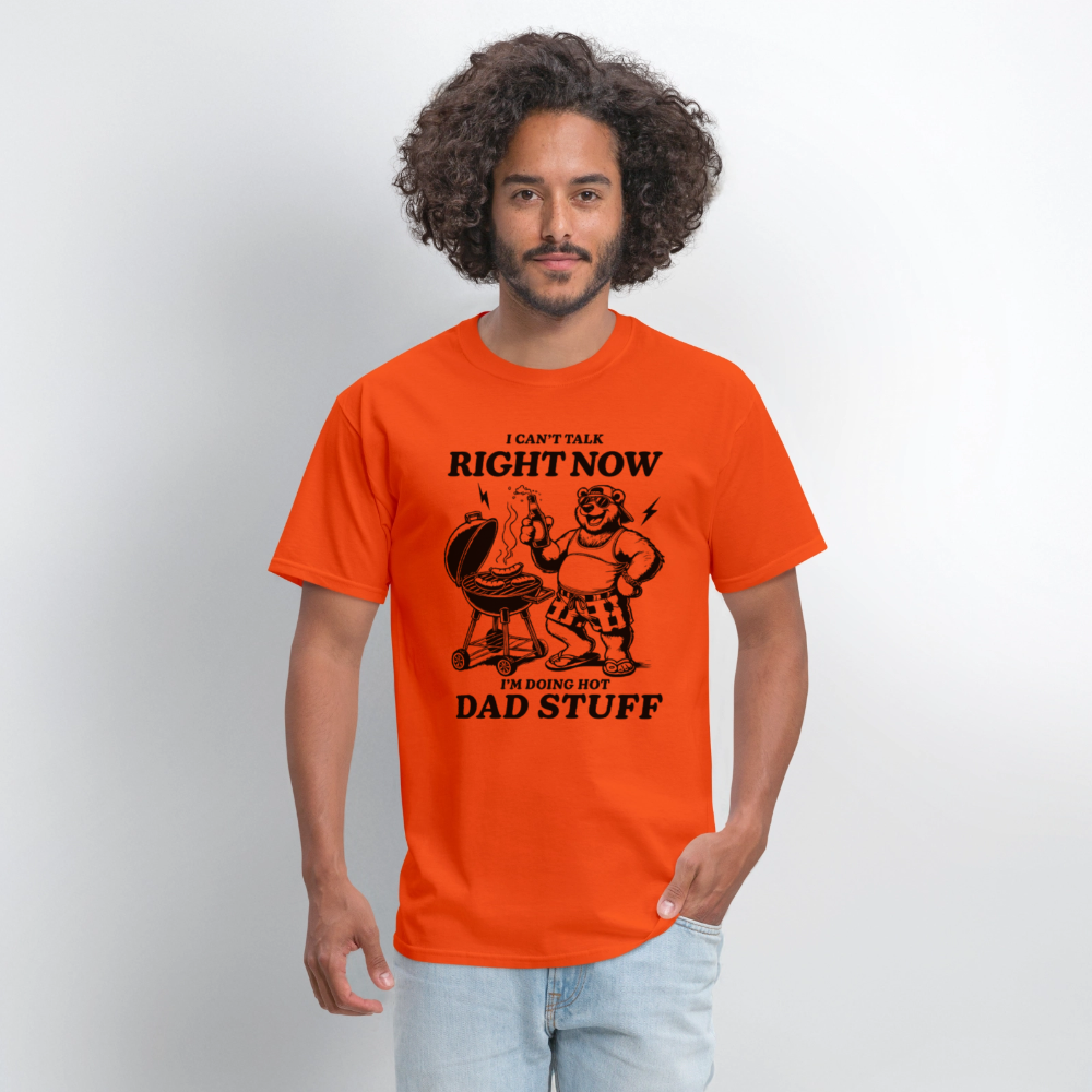 Doing Hot Dad Stuff (BBQ) T-Shirt - orange
