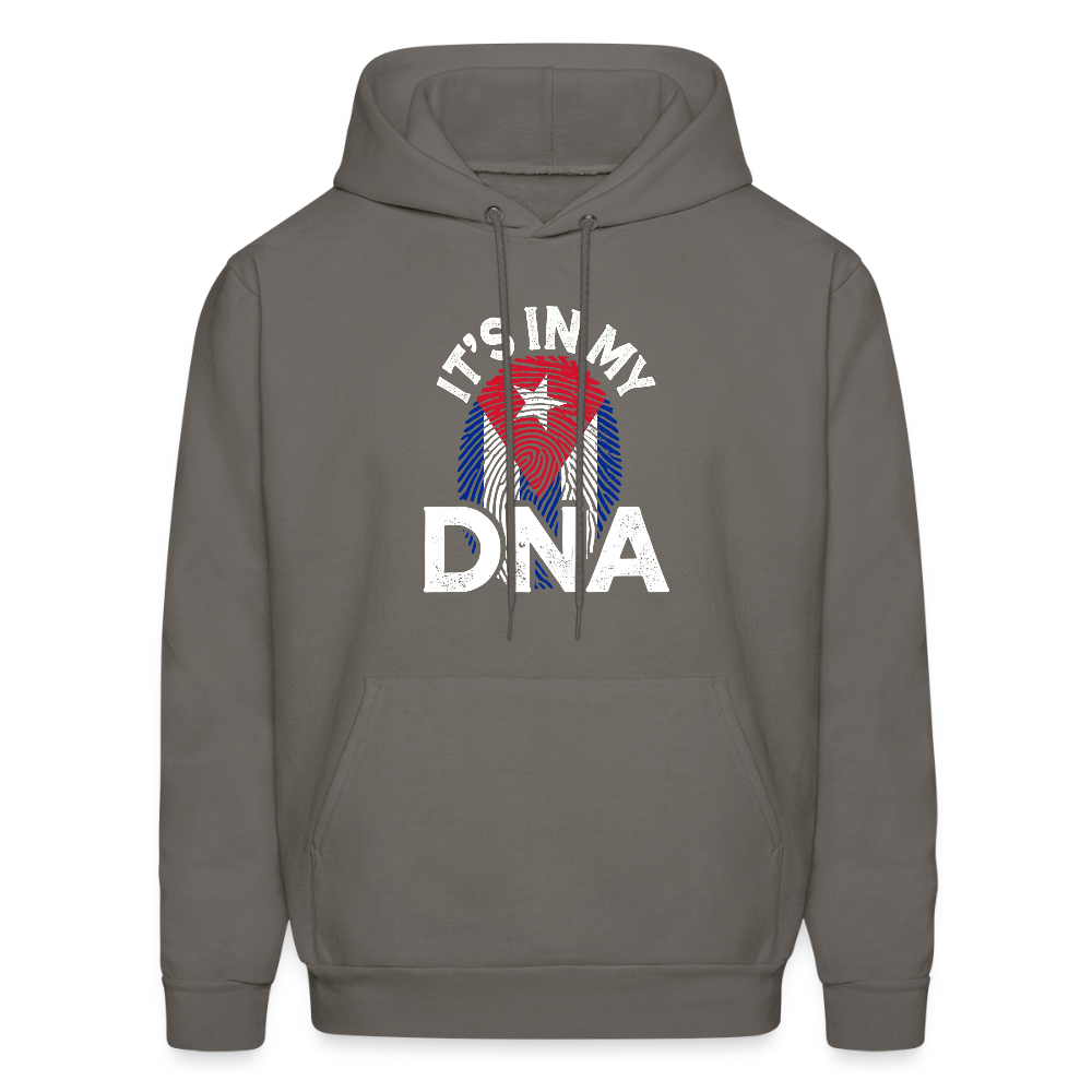 Cuba DNA Hoodie – Cuban Flag Fingerprint Design - asphalt gray