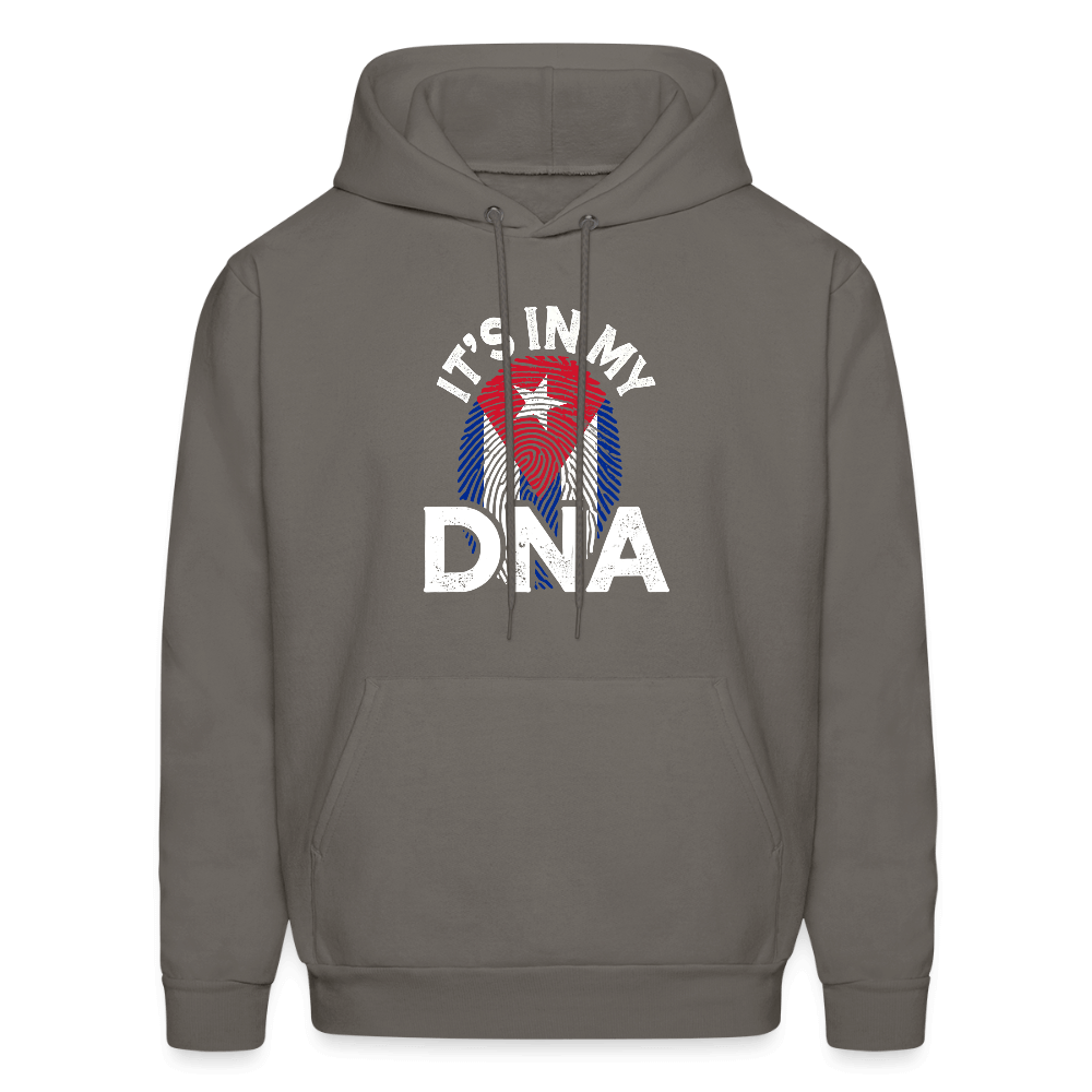 Cuba DNA Hoodie – Cuban Flag Fingerprint Design Color: asphalt gray
