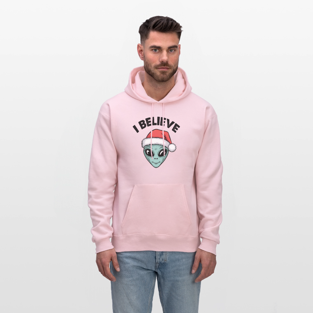 I Believe in Santa Hoodie - pale pink