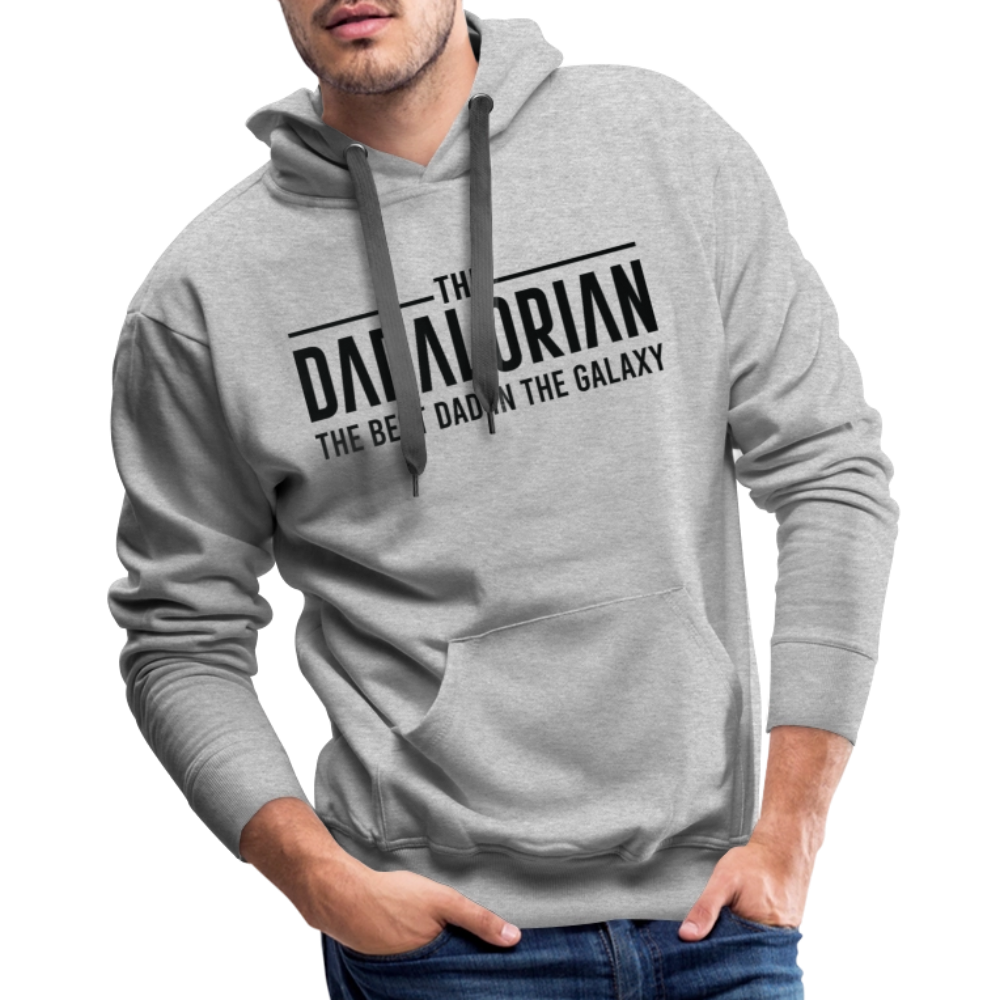 The Dadalorian The Best Dad in the Galaxy Men’s Premium Hoodie - heather grey