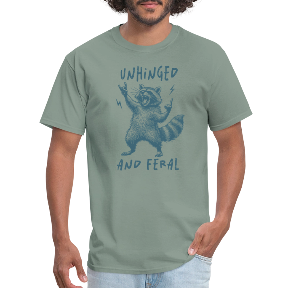 Unhinged and Feral T-Shirt - sage