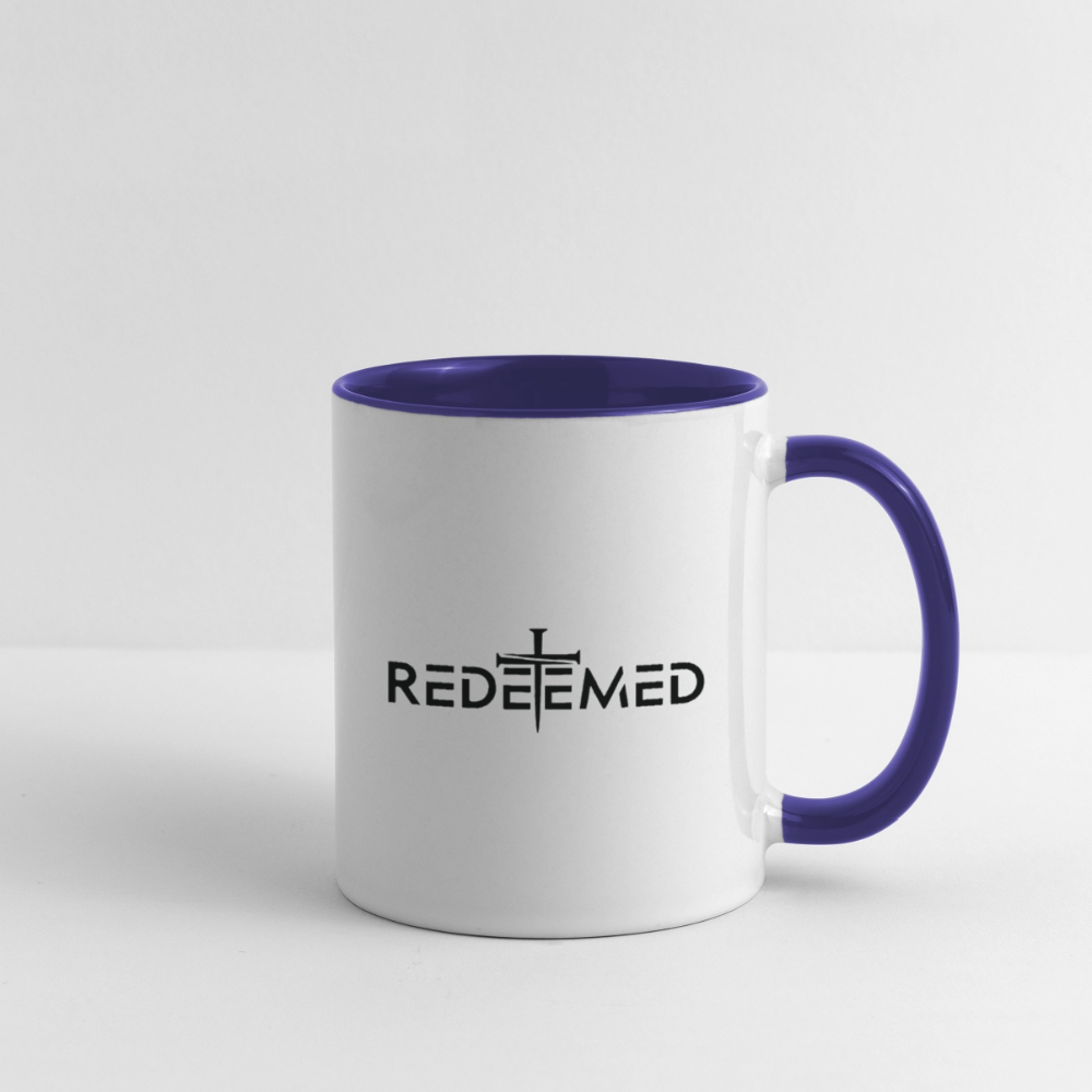 Redeemed Coffee Mug – Faith-Based Christian Design Color: white/black