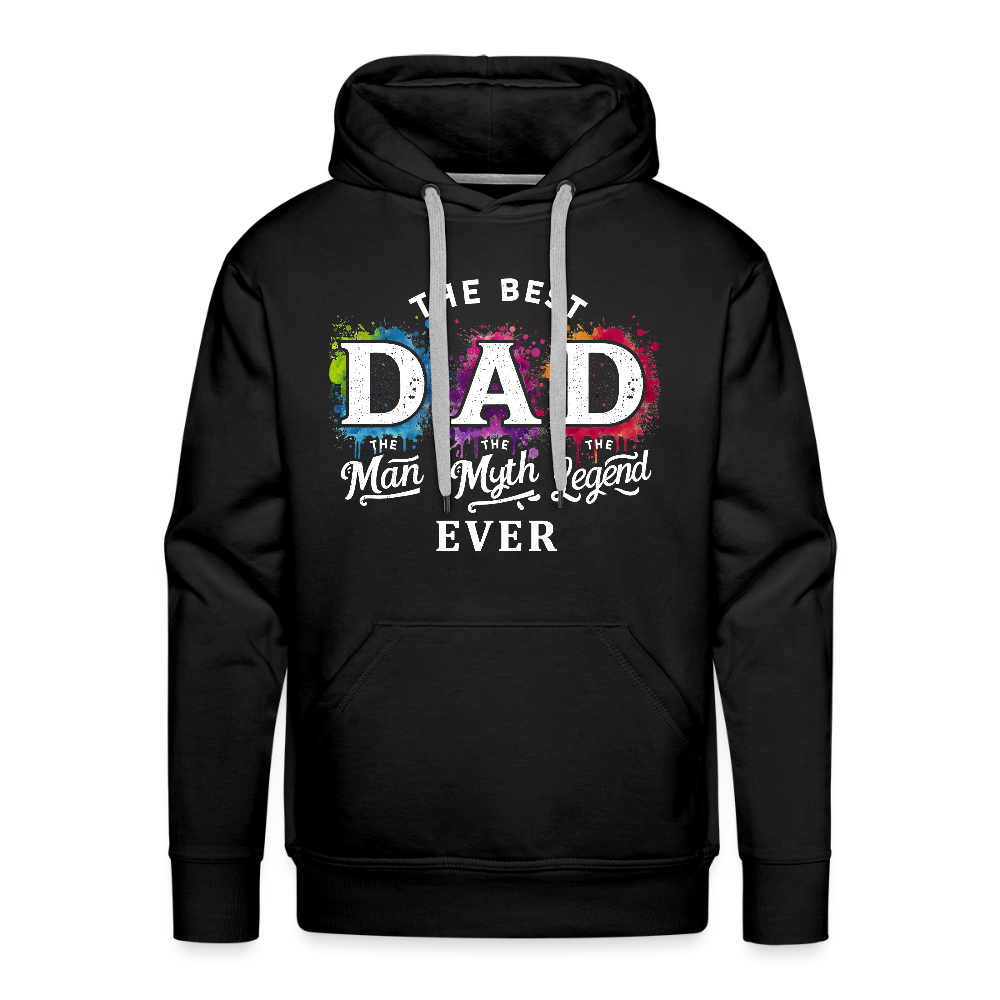 Best Dad Ever Men’s Premium Hoodie - black