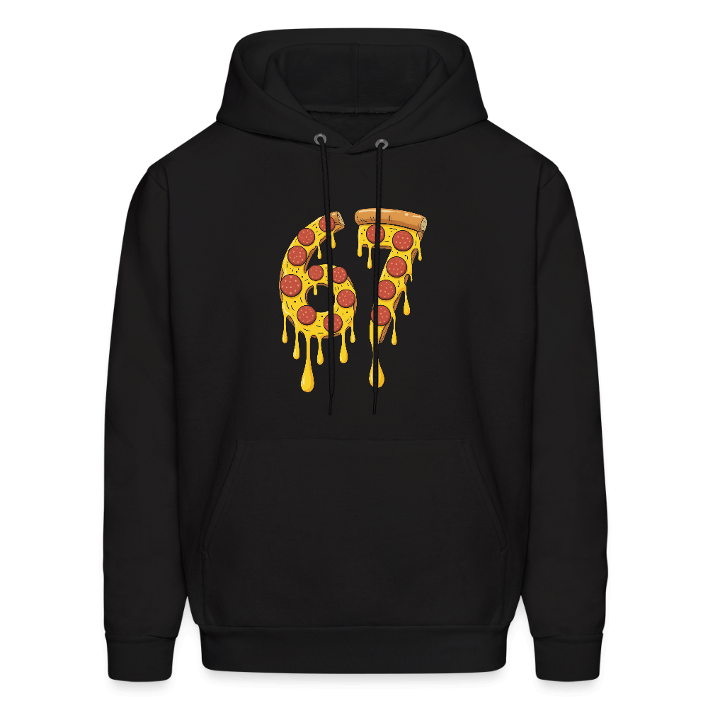 Six Seven 67 Pizza Hoodie Color: black