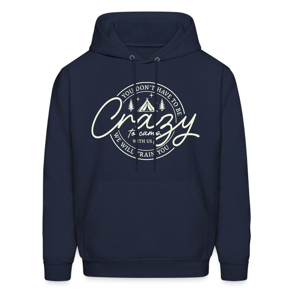 Crazy Camping Hoodie Color: navy
