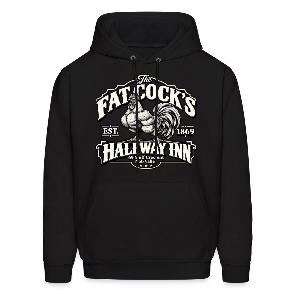 Fat Cock’s Halfway Inn Hoodie - black
