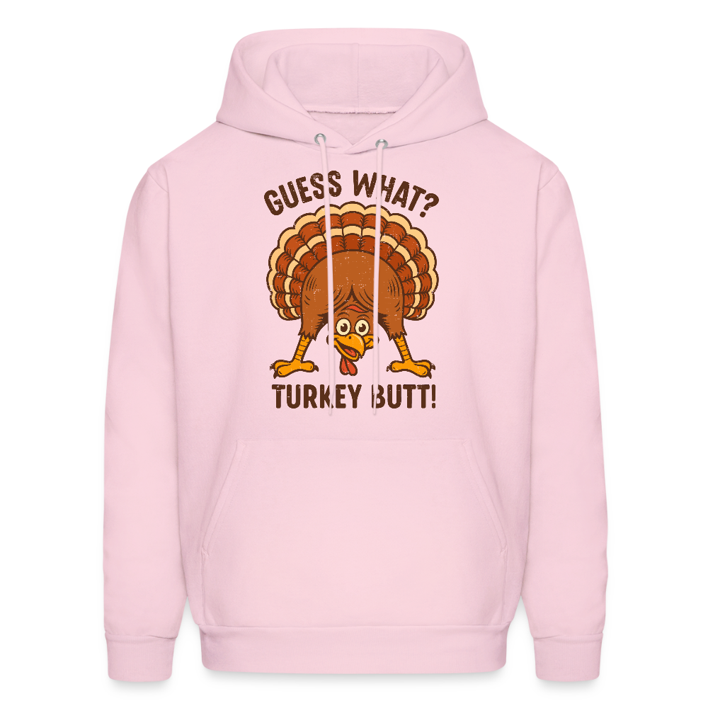 Guess What Turkey Butt Hoodie - pale pink