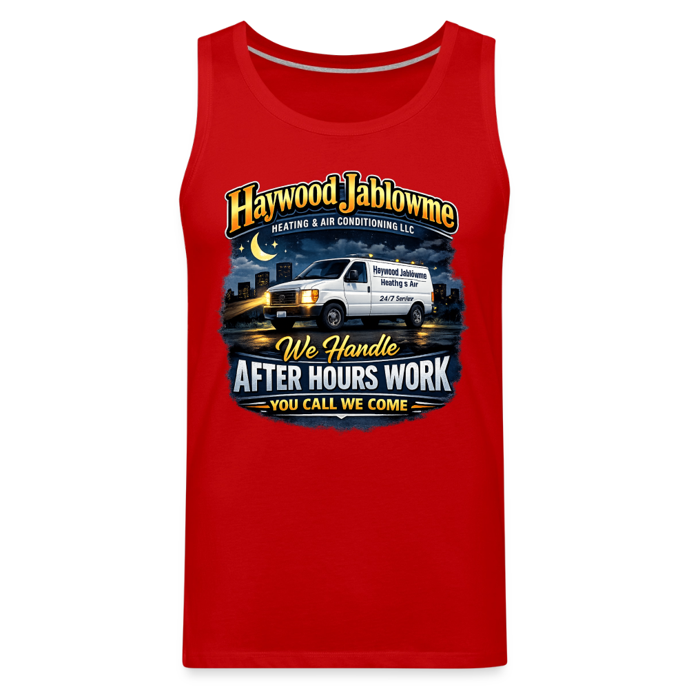 Haywood Jablowme Funny HVAC Tank Top Color: Black
