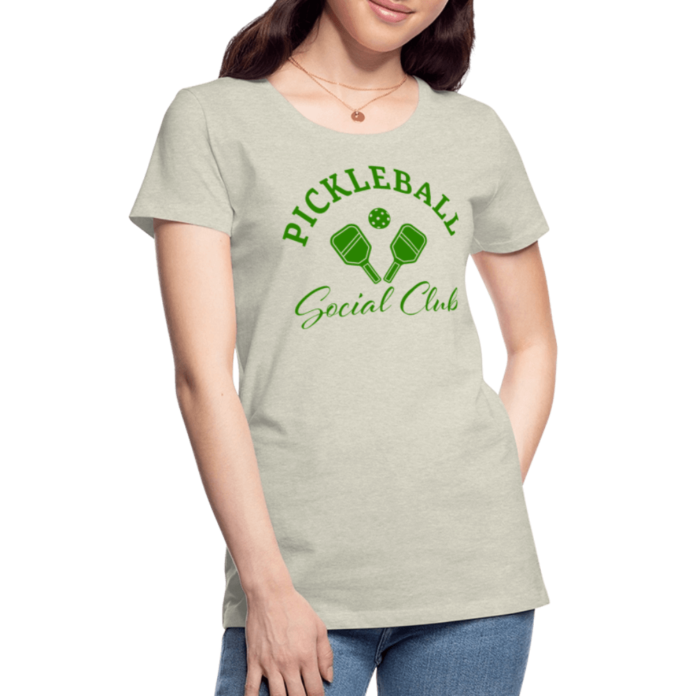 Pickleball Social Club Women’s Premium T-Shirt Color: white