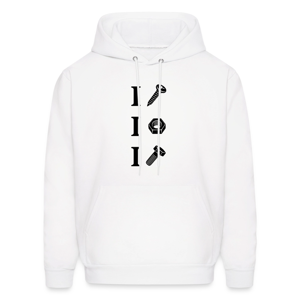 I Screw I Nut I Bolt – Funny Adult Humor Hoodie Color: white