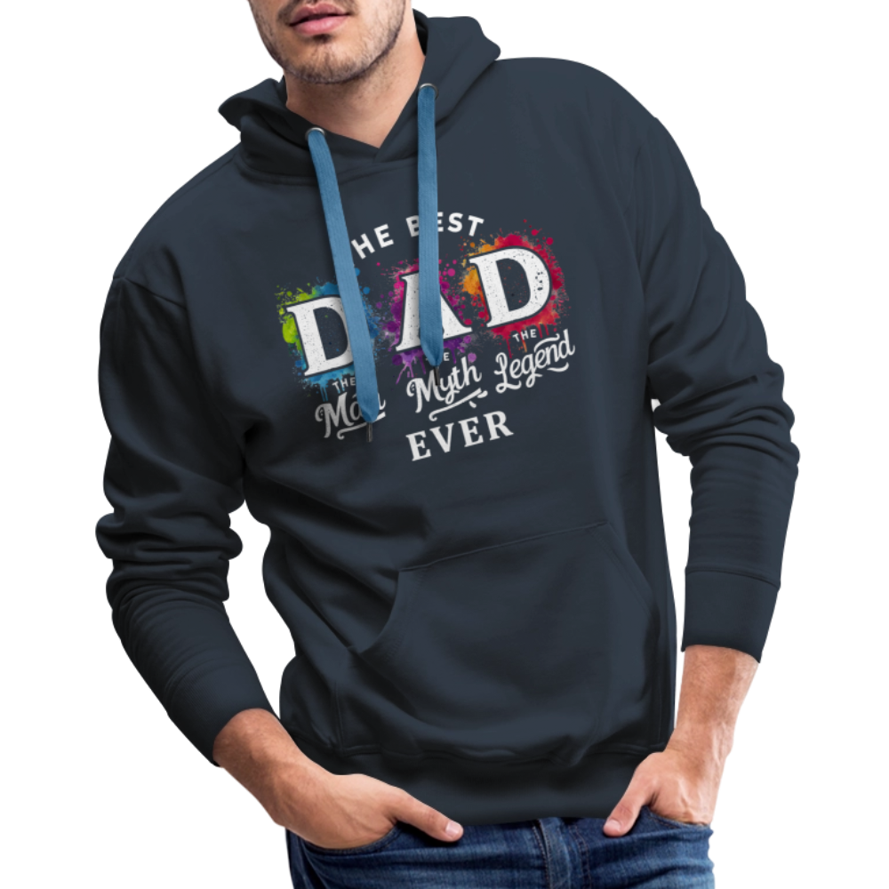Best Dad Ever Men’s Premium Hoodie - navy