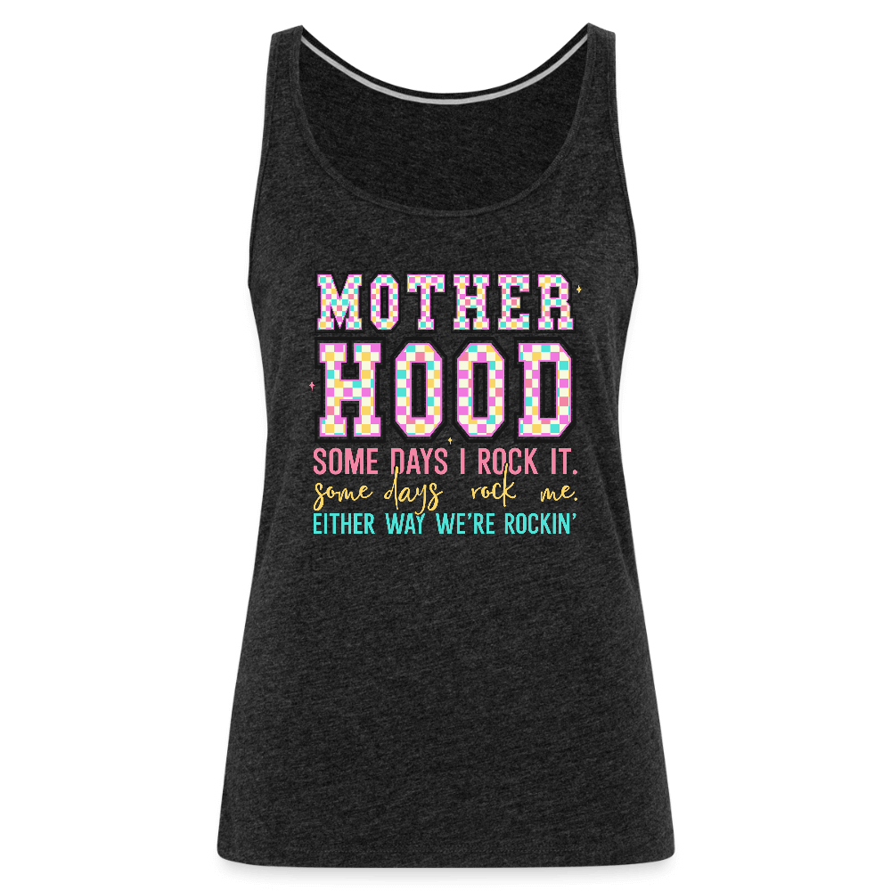Motherhood We’re Rocking It Women’s Tank Top Color: charcoal grey