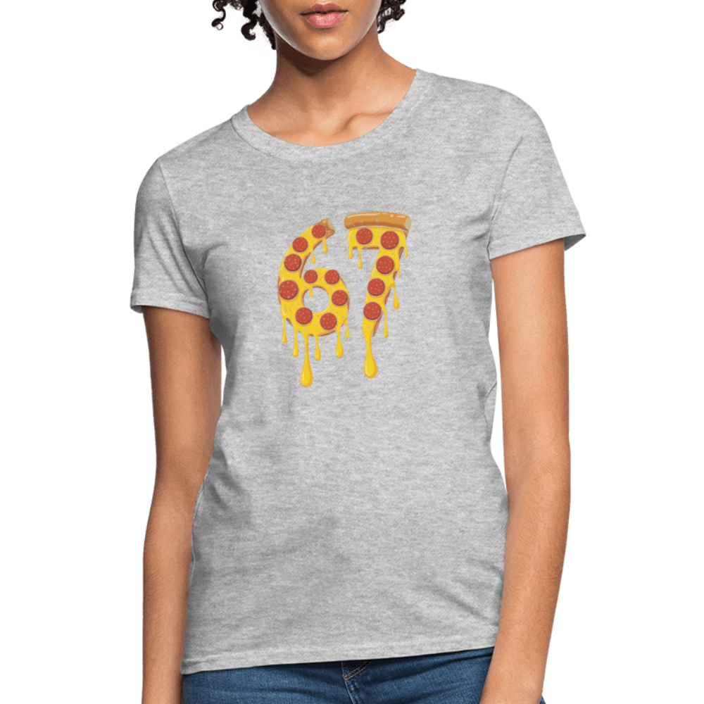 Six Seven 67 Pizza Women's T-Shirt Color: black