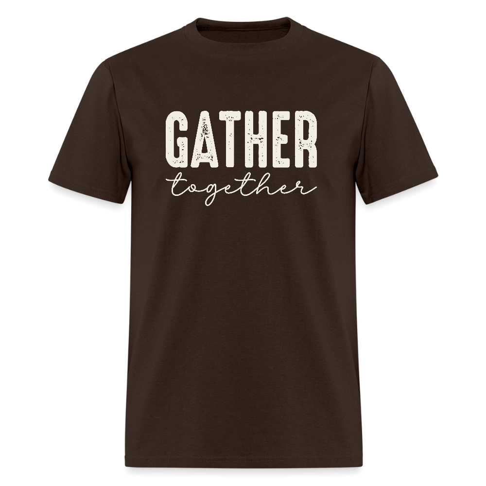 Gather Together (Thanksgiving) T-Shirt Color: brown