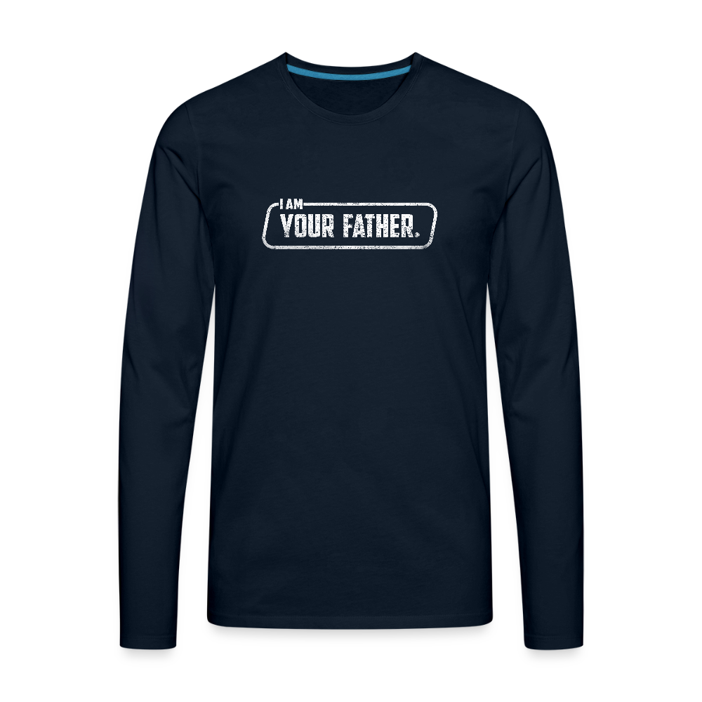 Men's Premium Long Sleeve T-Shirt - deep navy