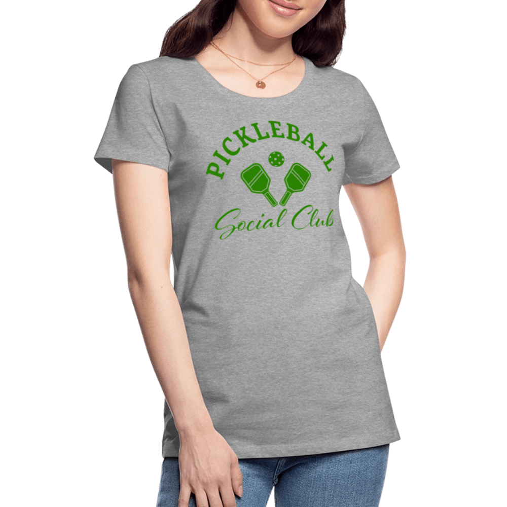 Pickleball Social Club Women’s Premium T-Shirt Color: white
