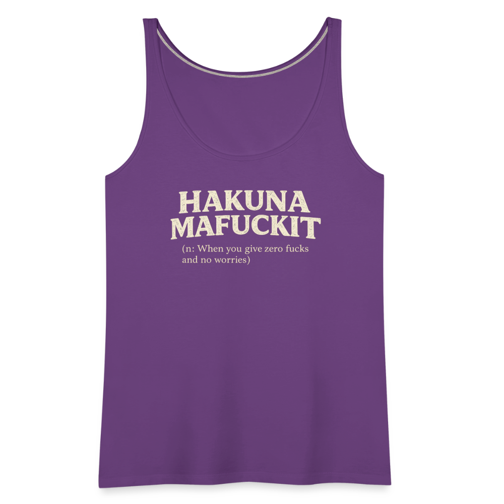 Hakuna Mafuckit Women’s Funny Graphic Tank Color: Black