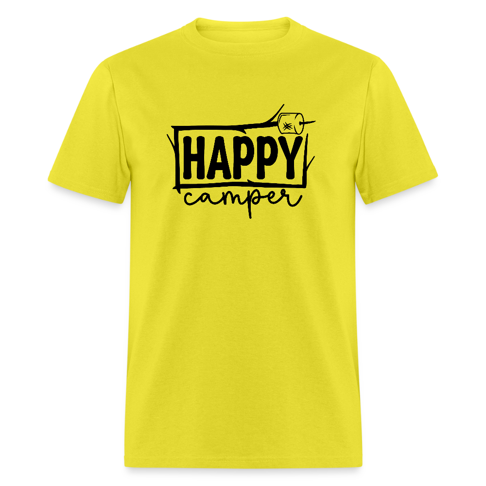 Happy Campers (Outdoors) T-Shirt - yellow