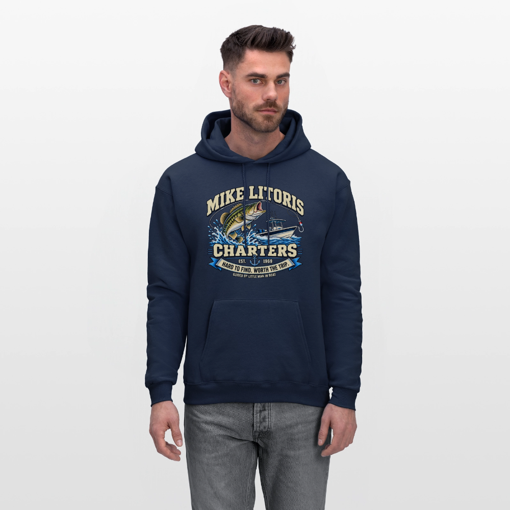 Mike Litoris Fishing Charters Hoodie Color: Black