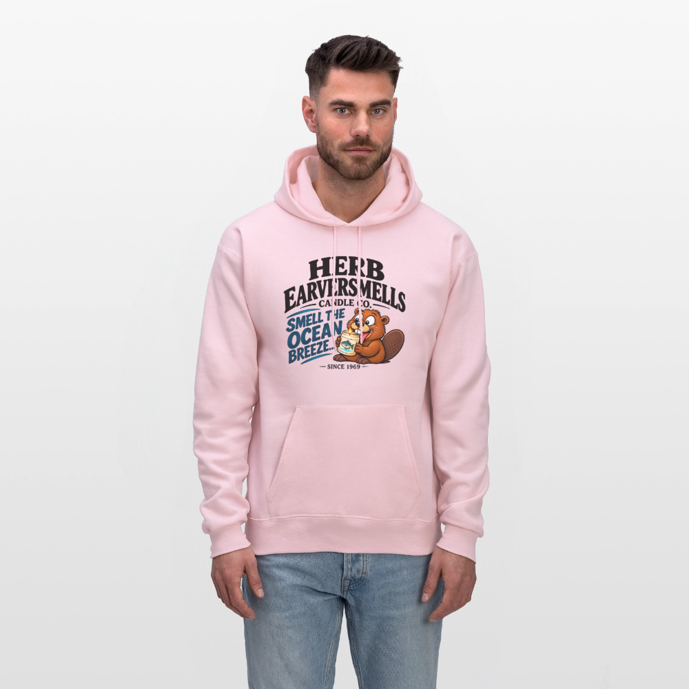 Herb Earversmells Candle Co. – Funny Adult Humor Hoodie - pale pink