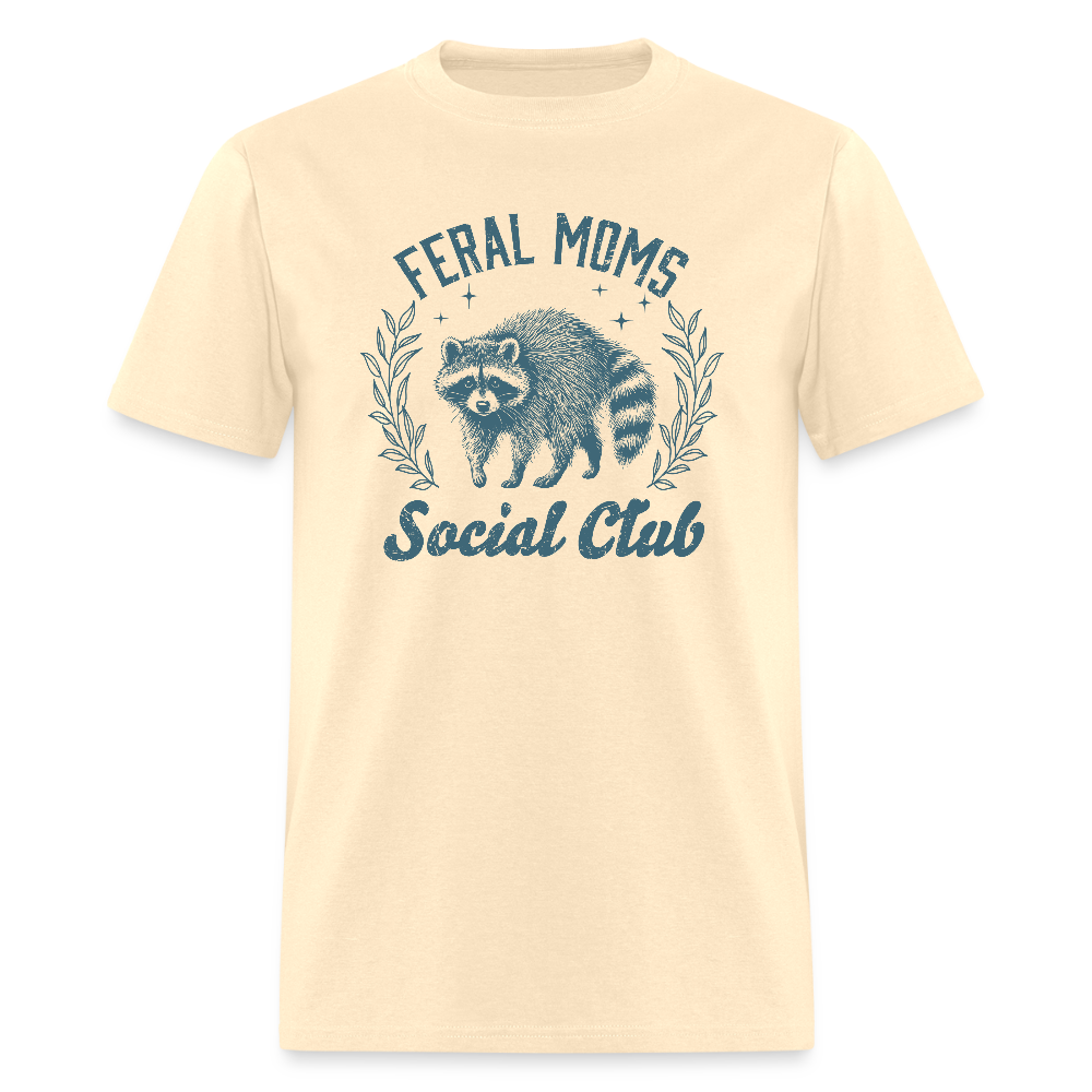 Feral Mom's Social Club T-Shirt - natural