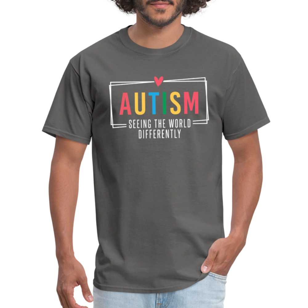 Autism - Seeing The World Differently T-Shirt - charcoal