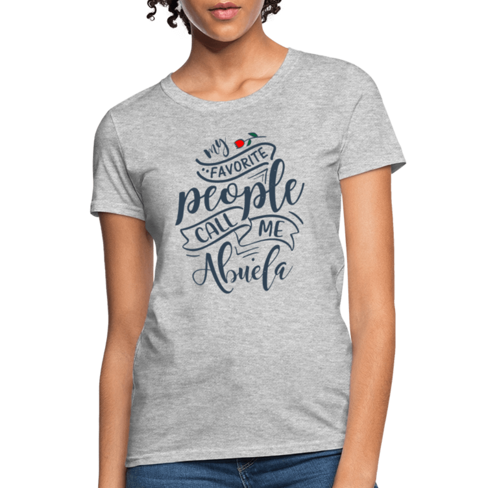My Favorite People Call Me Abuela Tee – Women’s Shirt Color: white