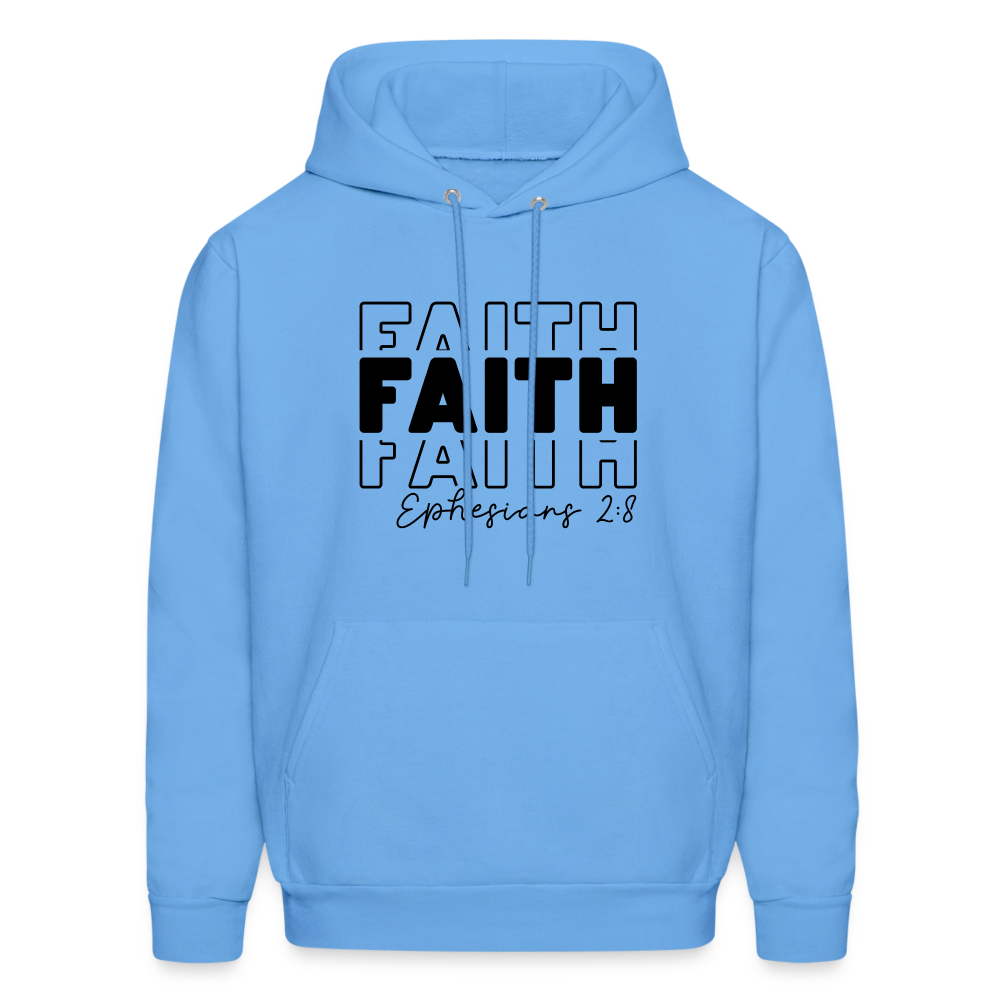 Faith Ephesians 2:8 Hoodie - carolina blue