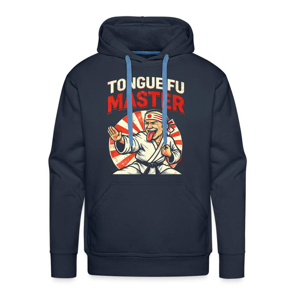 Tongue FU Master Premium Hoodie Color: Navy