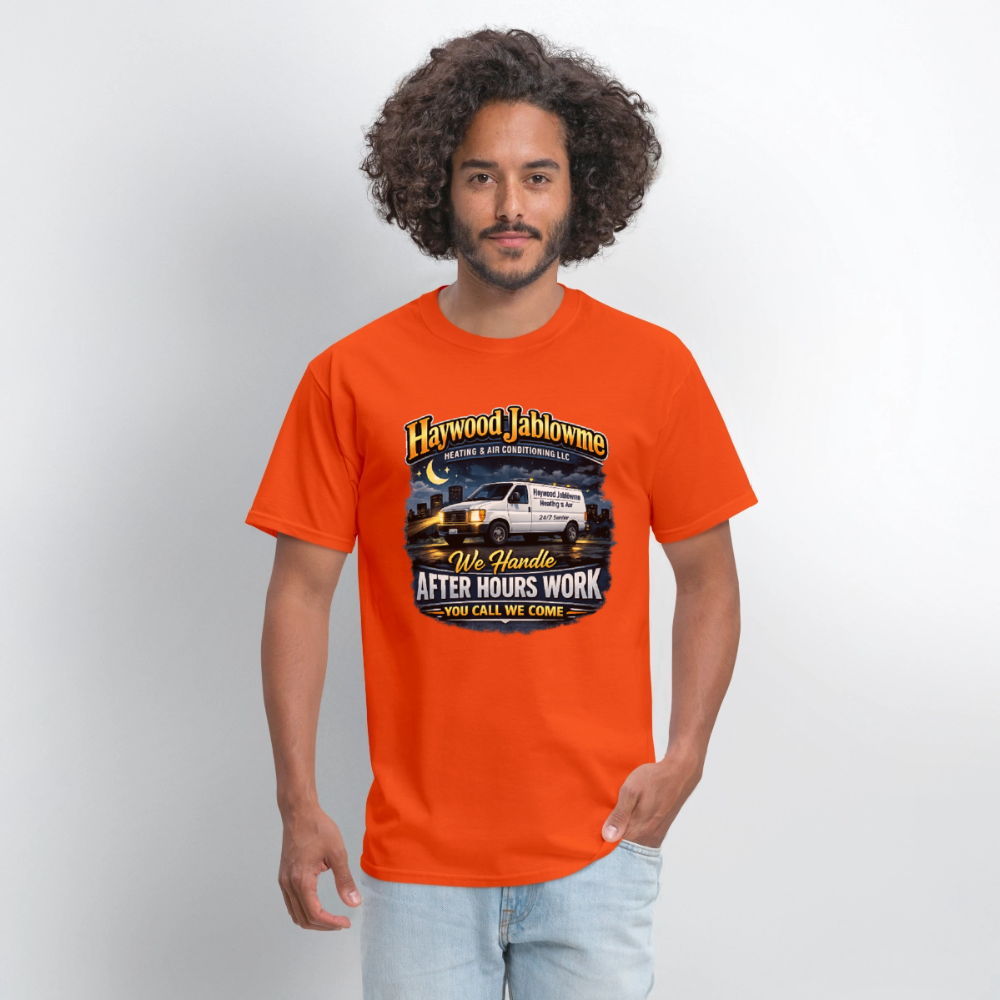 Haywood Jablowme Funny HVAC T-Shirt Color: Black