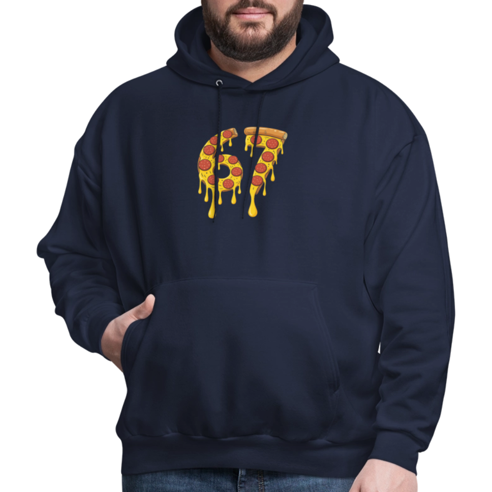 Six Seven 67 Pizza Hoodie - navy