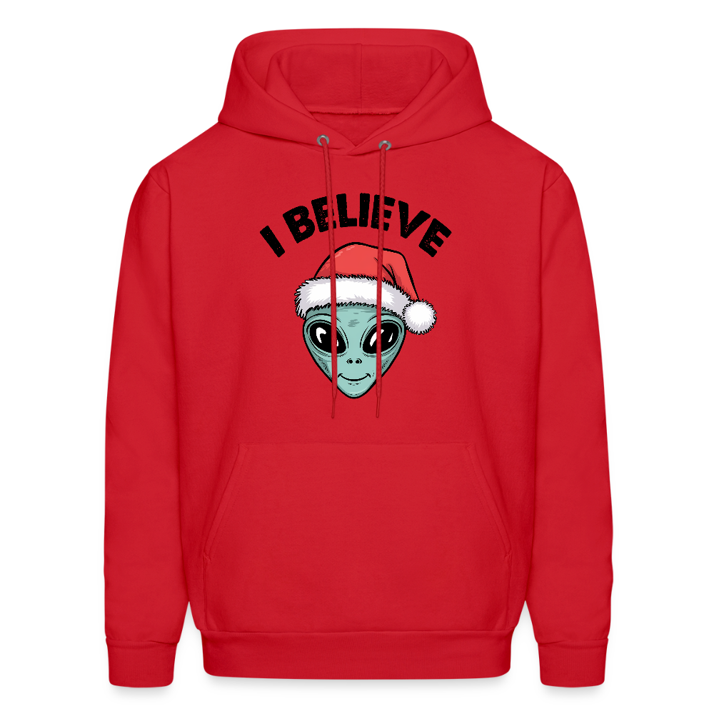 I Believe in Santa Hoodie - red