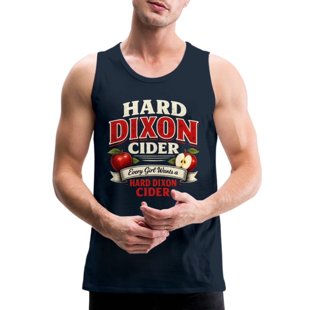 Hard Dixon Cider Funny Premium Tank Top Color: Deep Navy