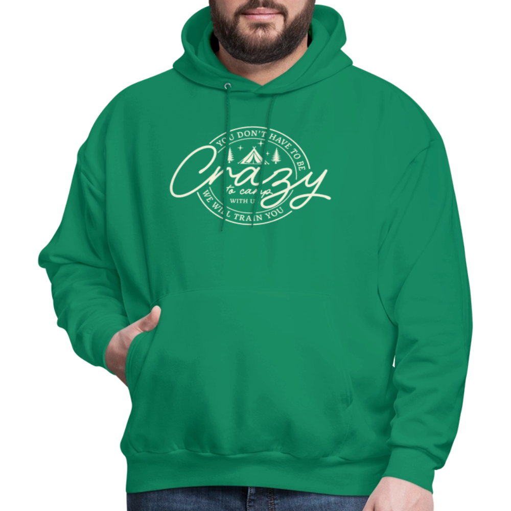 Crazy Camping Hoodie - kelly green