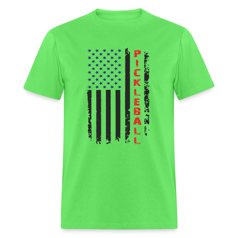 Pickleball Flag T-Shirt – American Pride with a Pickleball Twist - kiwi