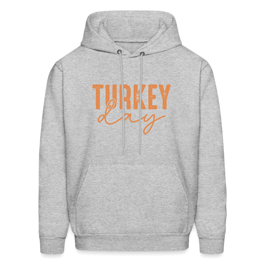 Turkey Day (Thanksgiving) Hoodie Color: heather gray
