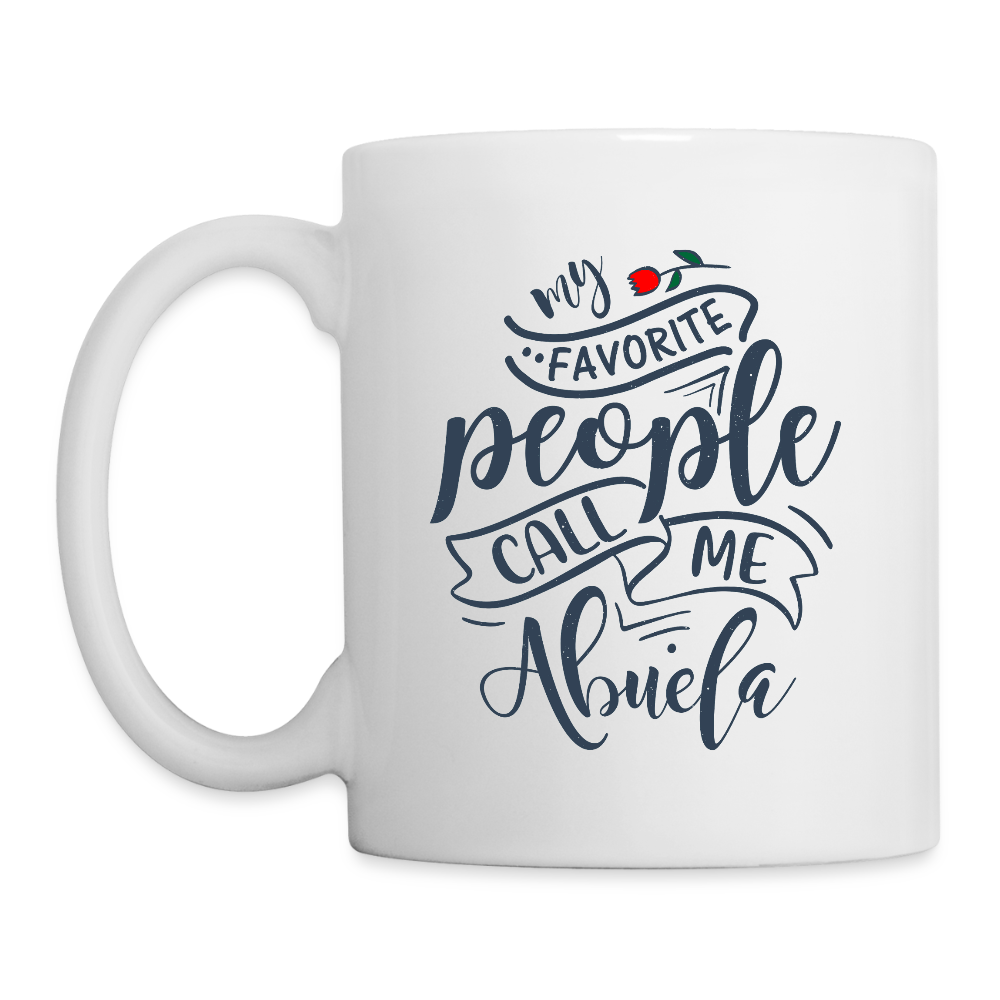My Favorite People Call Me Abuela Coffee Mug - white