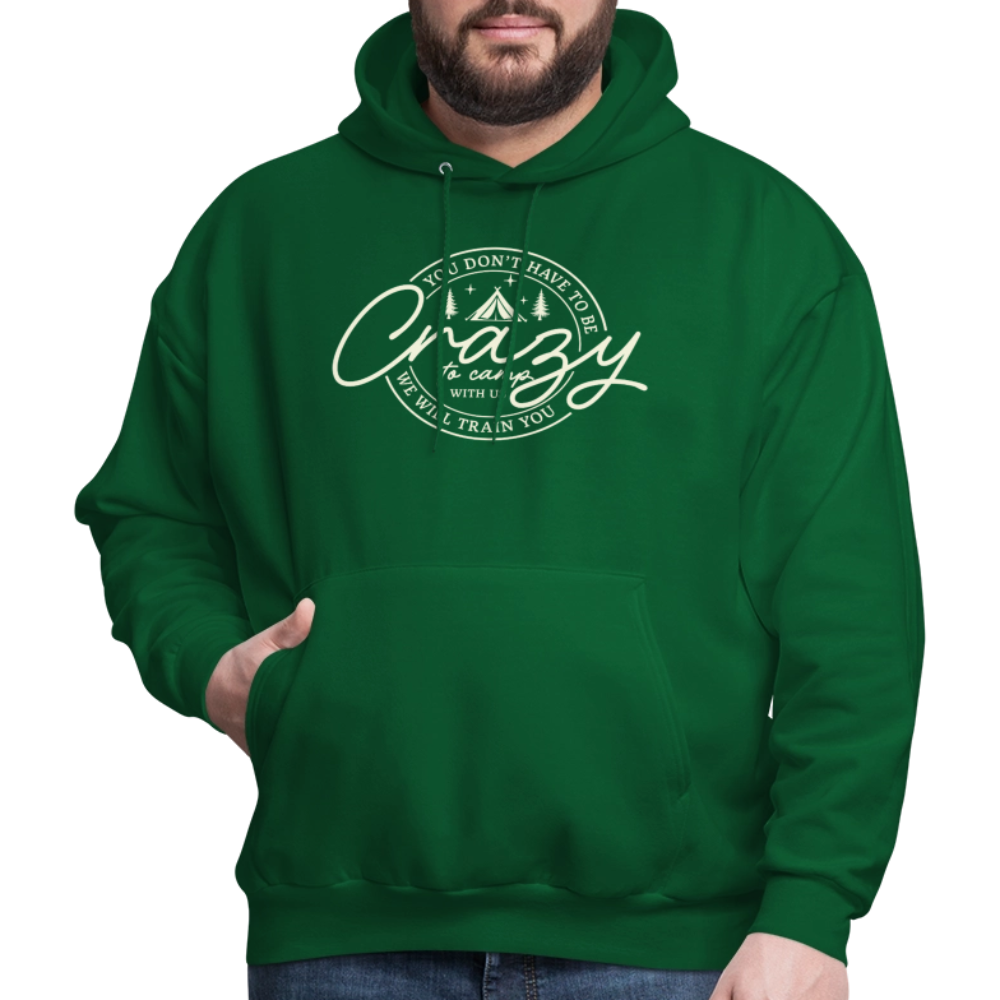 Crazy Camping Hoodie - forest green