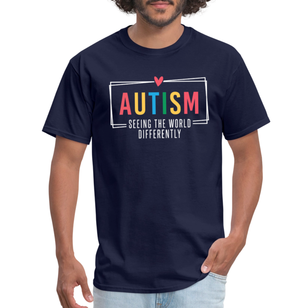 Autism - Seeing The World Differently T-Shirt - navy