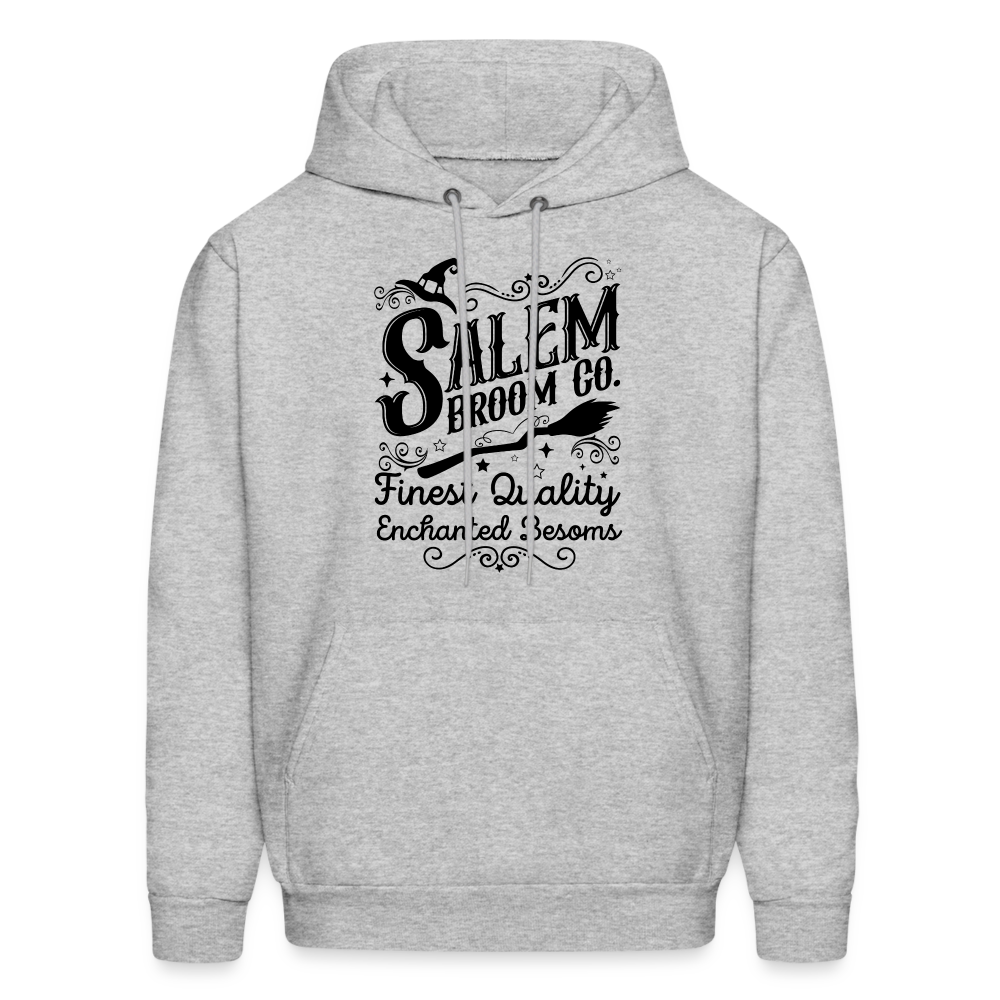 Salem Broom Co. Finest Quality Enchanted Besoms Hoodie (Halloween) - heather gray