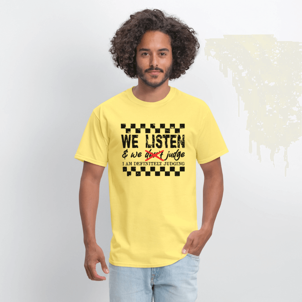 Definitely Judging Funny Sarcastic T-Shirt - cornsilk